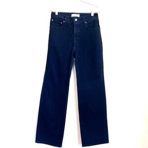 Abercrombie & Fitch 90s Relaxed High Rise Womens Jeans Size 27 4R Black Wide Leg